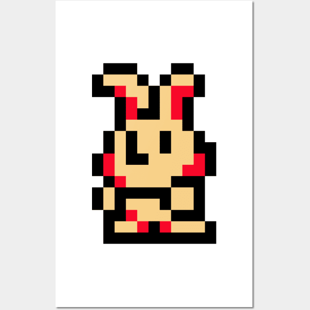 Bunny Sprite Wall Art by SpriteGuy95